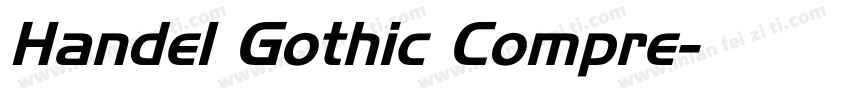 Handel Gothic Compre字体转换